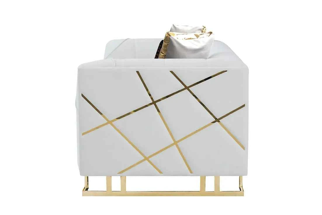 Designer Off-White Living Room Set by New Era Innovations at Eve Furniture