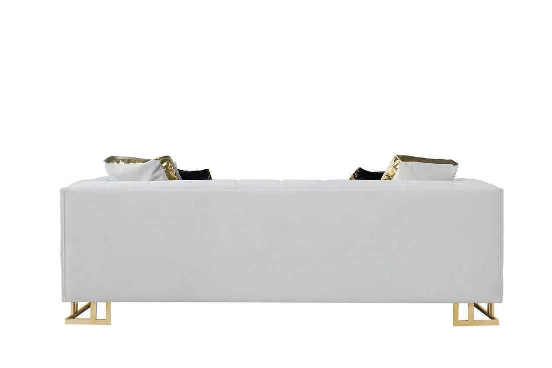 Designer Off-White Living Room Set by New Era Innovations at Eve Furniture