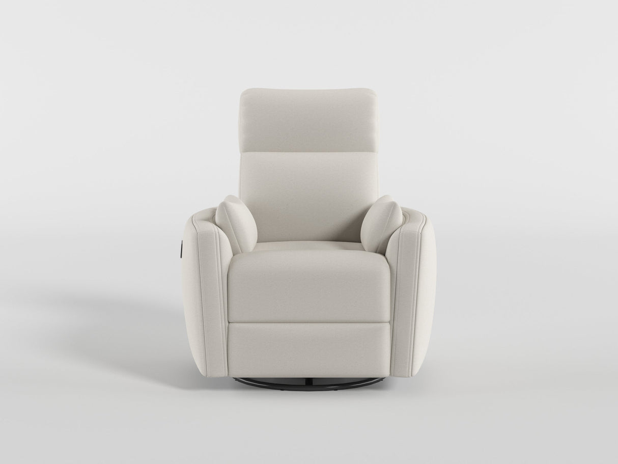Desso Beige Swivel Glider Reclining Chair