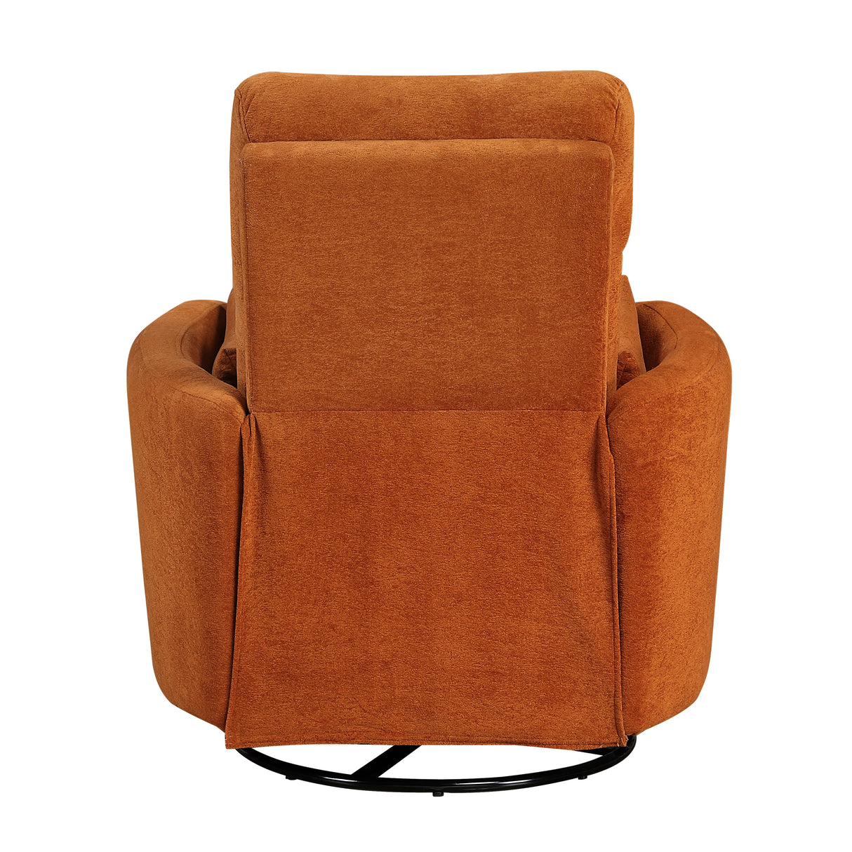 Desso Orange Swivel Glider Reclining Chair