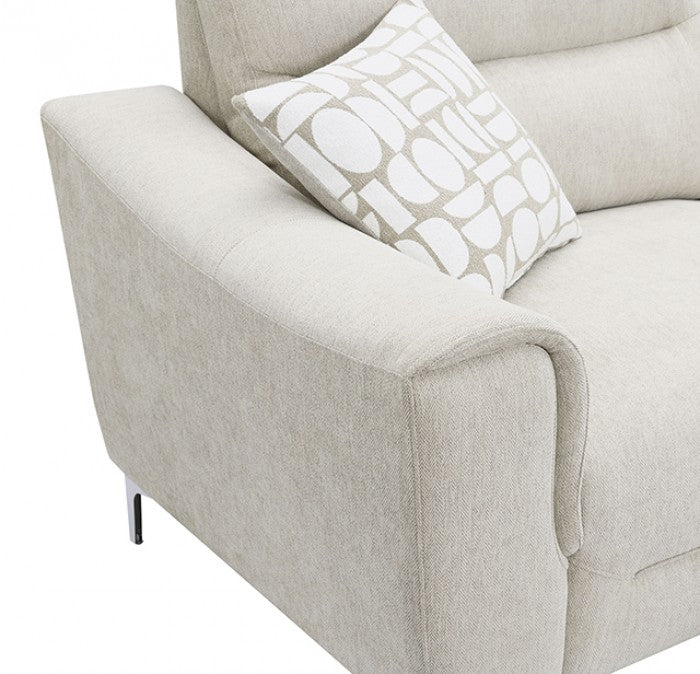 Desta Light Taupe Brown Sofa by Furniture of America at Eve Furniture