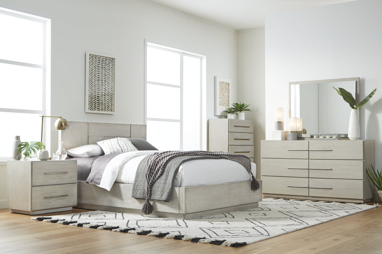 Destination Six Drawer Dresser in Cotton Grey by Modus Furniture at Eve Furniture