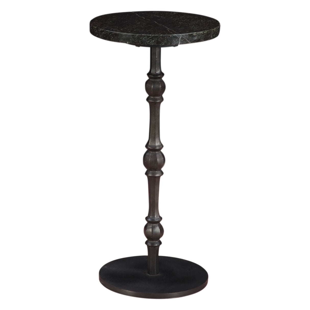 Detroit 10" Side Table in Green Marble with Casted Base by Home Trends & Design at Eve Furniture