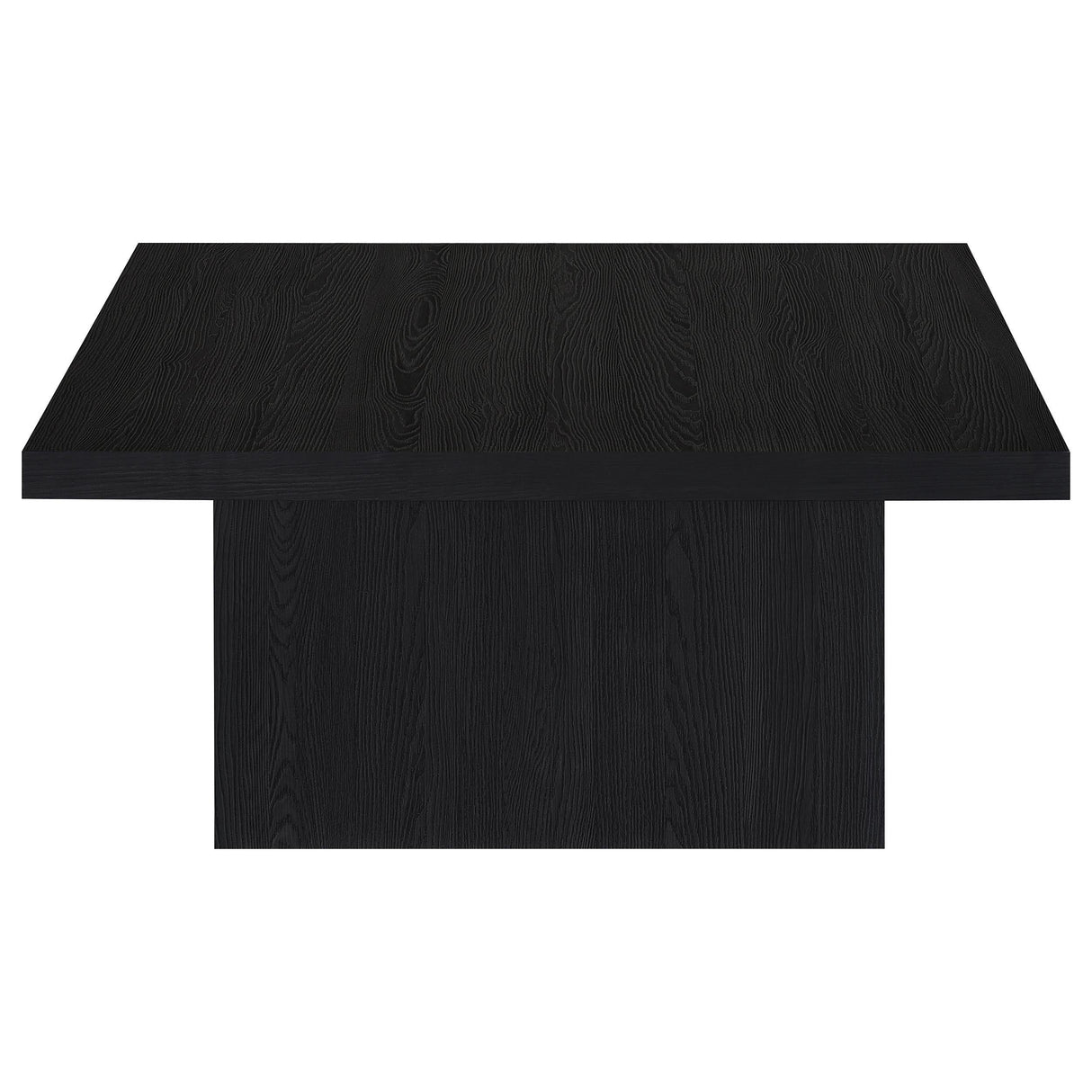 Devar Black 2-Piece Square Cocktail Coffee End Table Set by Coaster at Eve Furniture