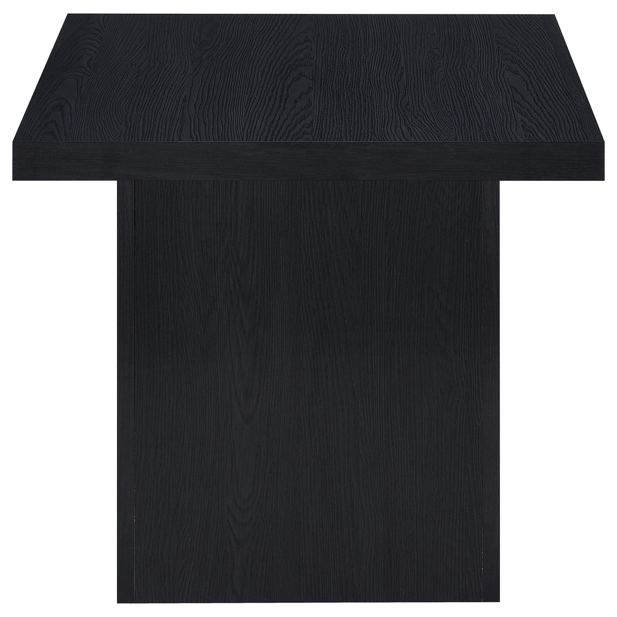 Devar Black 2-Piece Square Cocktail Coffee End Table Set by Coaster at Eve Furniture