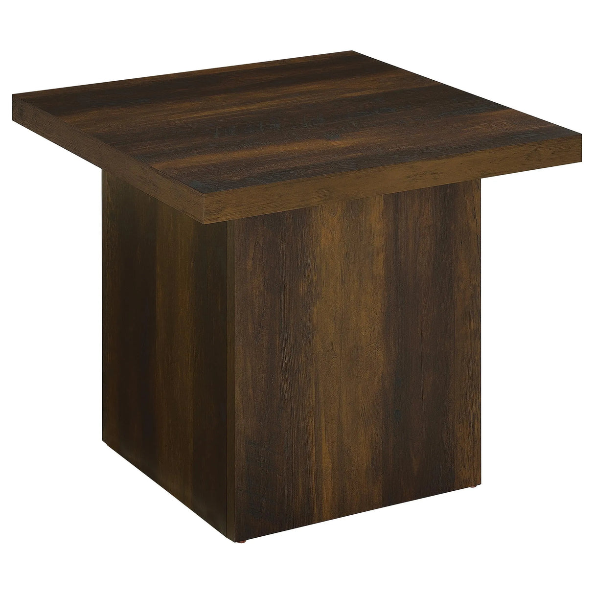 Devar Dark Pine Square Engineered Wood Side End Table by Coaster at Eve Furniture
