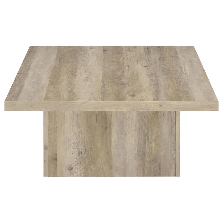 Devar Distressed Pine 3-Piece Square Occasional Table Set