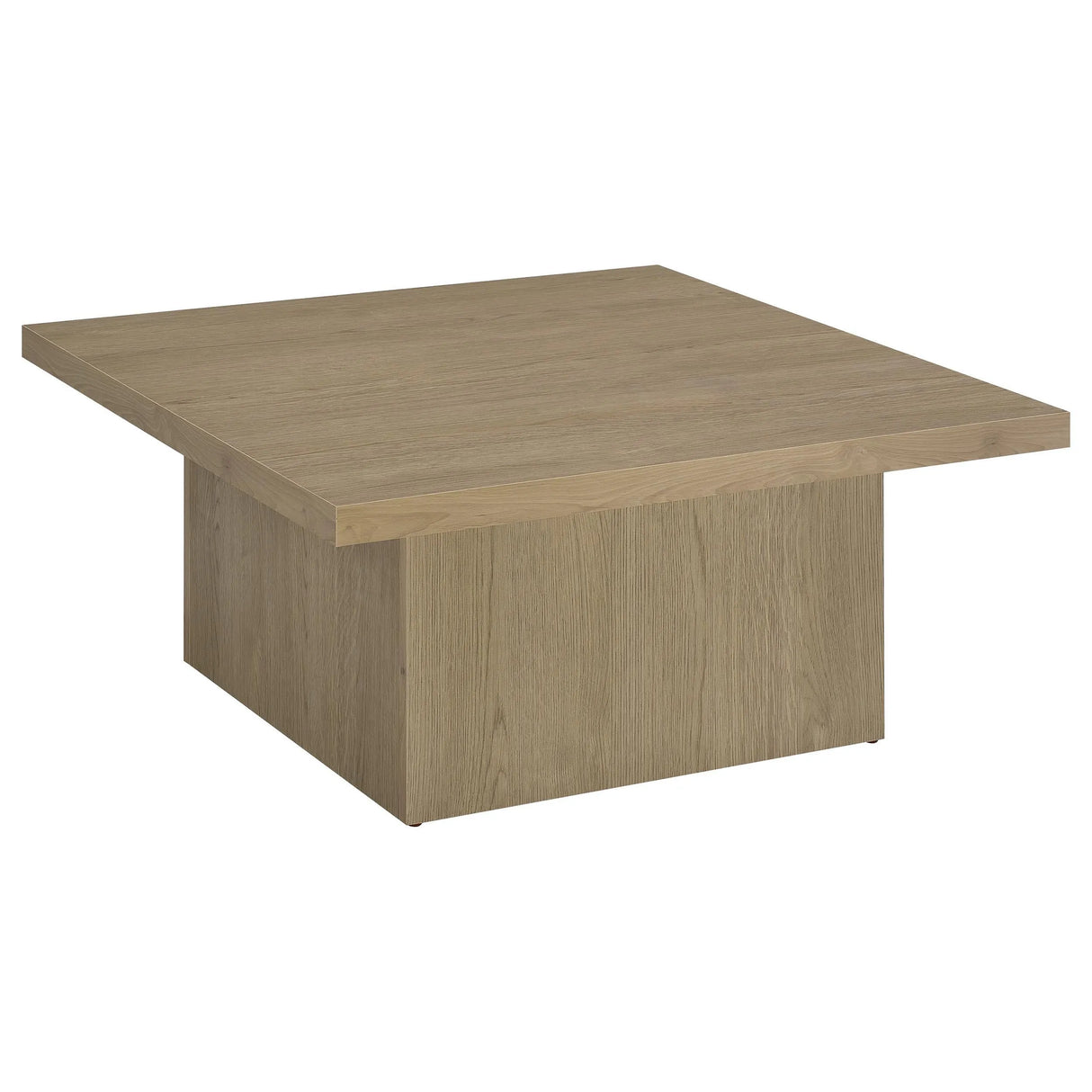 Devar Latte Square Engineered Wood Cocktail Coffee Table by Coaster at Eve Furniture