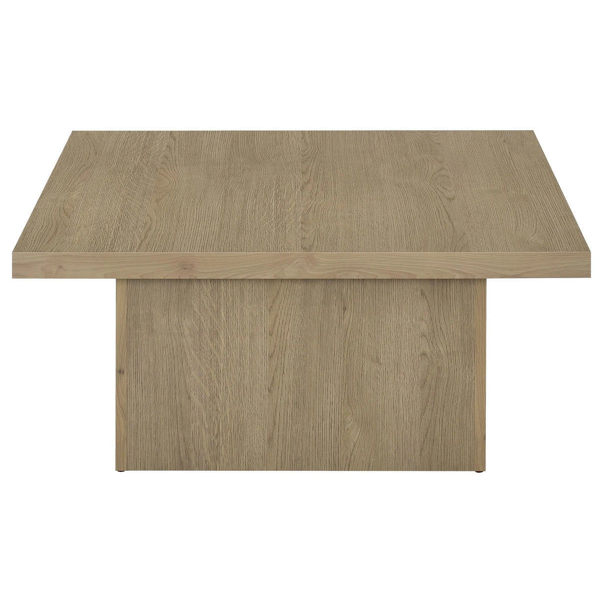 Devar Latte Square Engineered Wood Cocktail Coffee Table by Coaster at Eve Furniture
