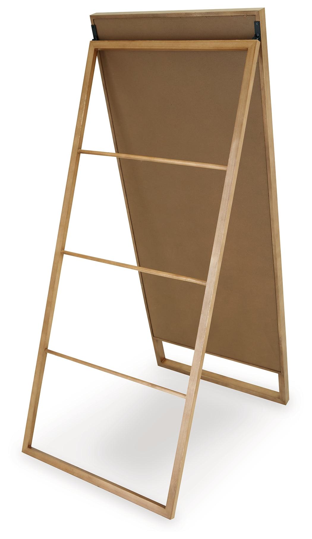 Devford Brown Floor Mirror by Ashley at Eve Furniture