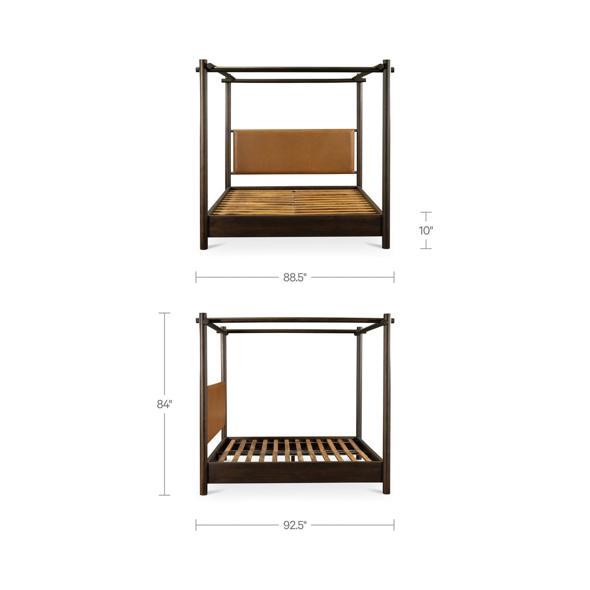 Devin Brown King Bed by Moe's Home at Eve Furniture