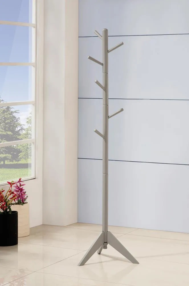 Devlin Gray Coat Rack with 6 Hooks by Coaster at Eve Furniture