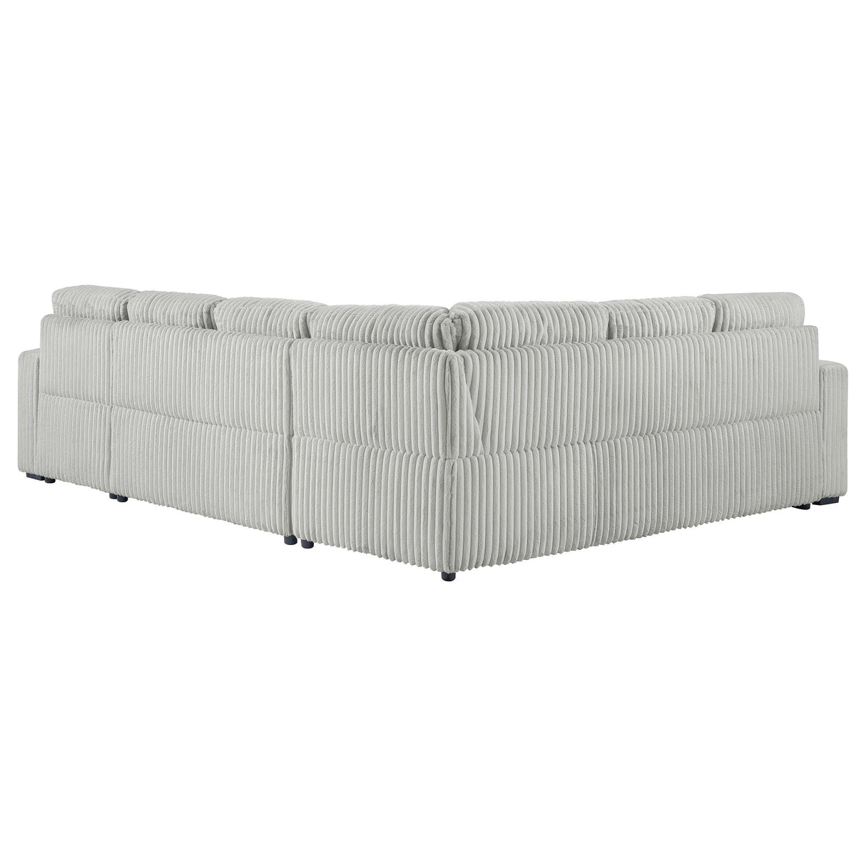 Devonshire Gray Sleeper Sectional Sofa Storage Chaise by Coaster at Eve Furniture