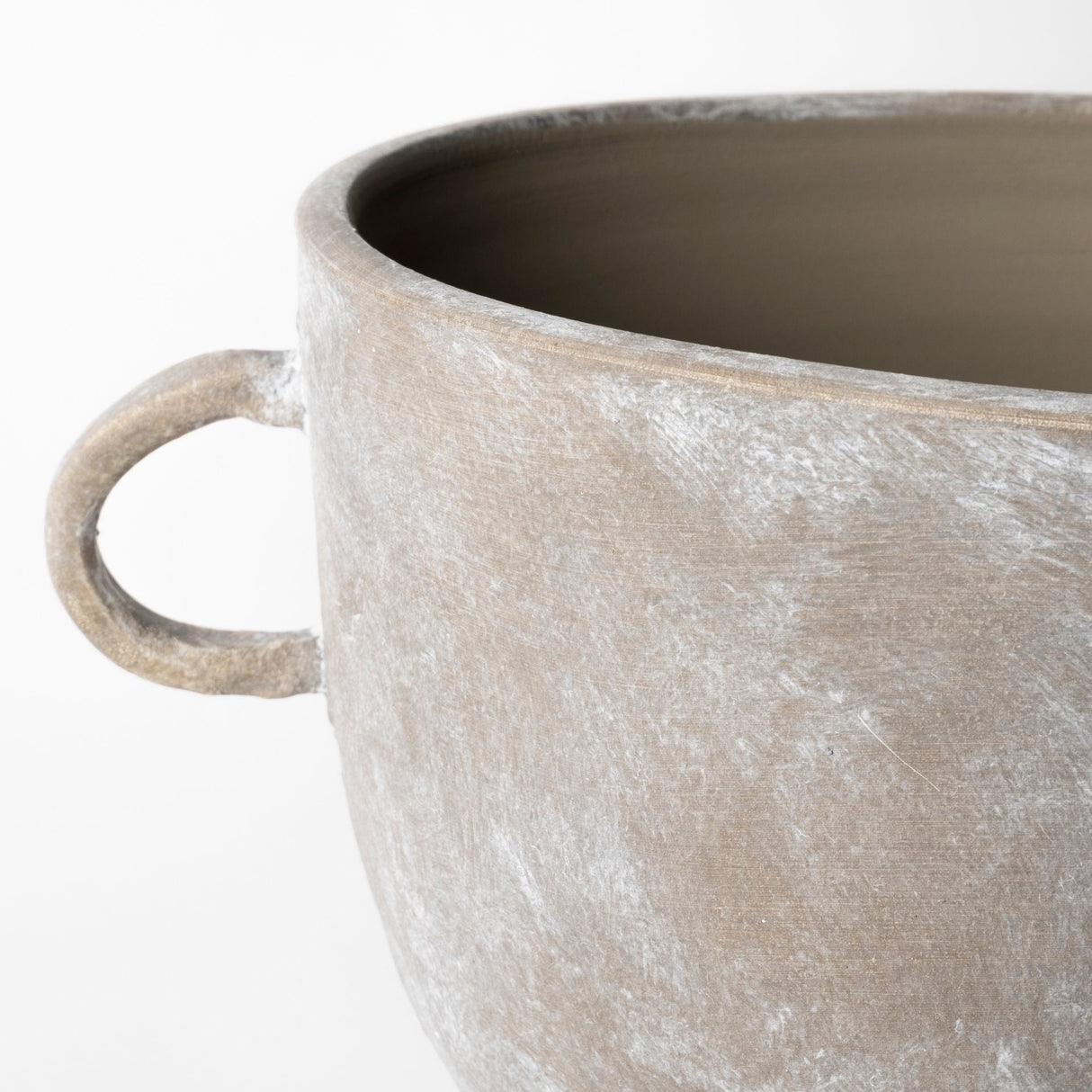 Deya Large Rustic Brown Ceramic Vase by Mercana at Eve Furniture