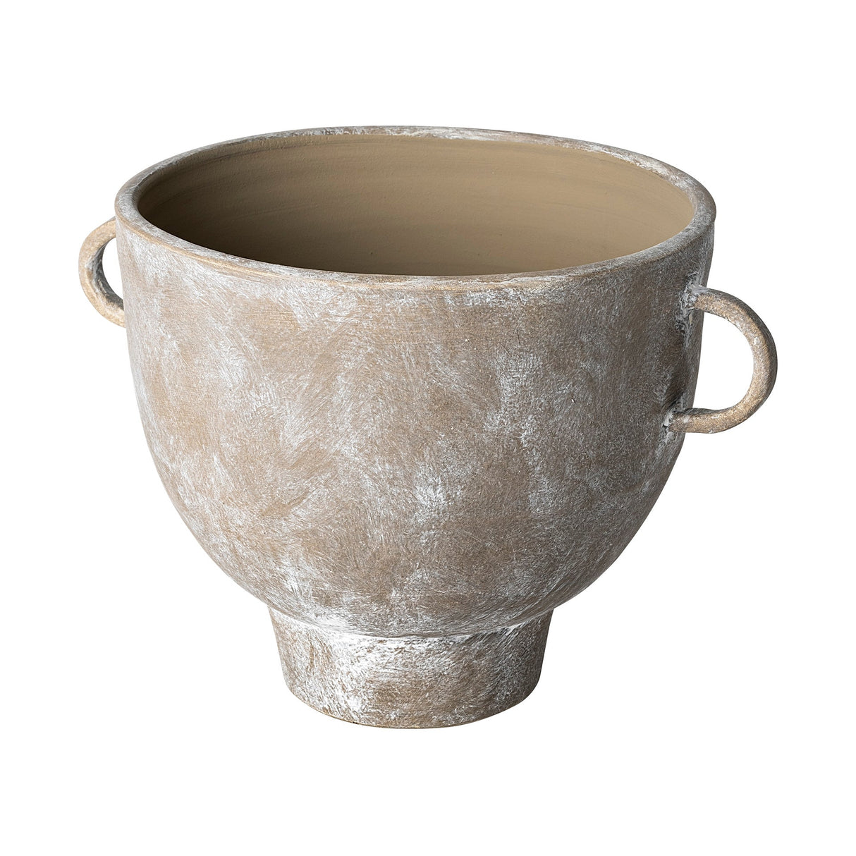 Deya Large Rustic Brown Ceramic Vase by Mercana at Eve Furniture