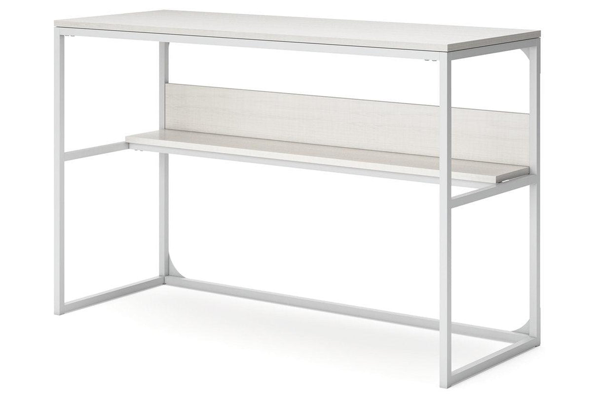 Deznee White Home Office Desk by Ashley at Eve Furniture