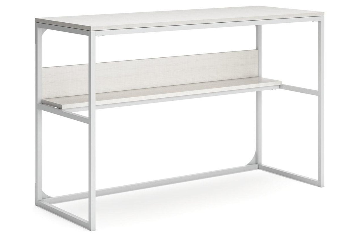 Deznee White Home Office Desk by Ashley at Eve Furniture