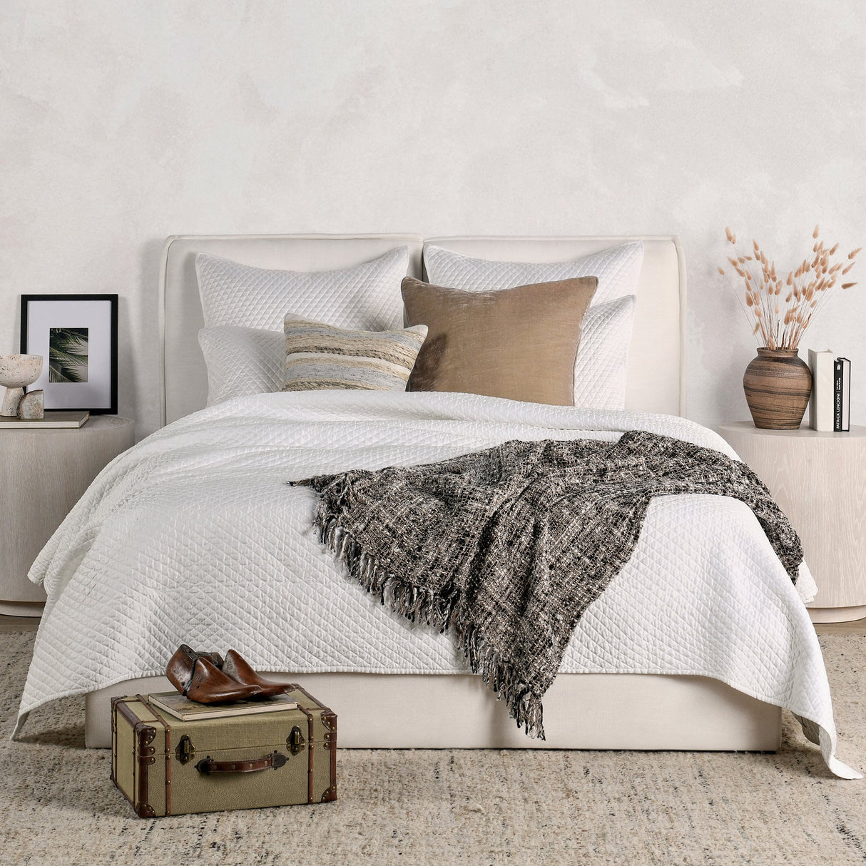 Diamond White Quilt Collection by Classic Home at Eve Furniture