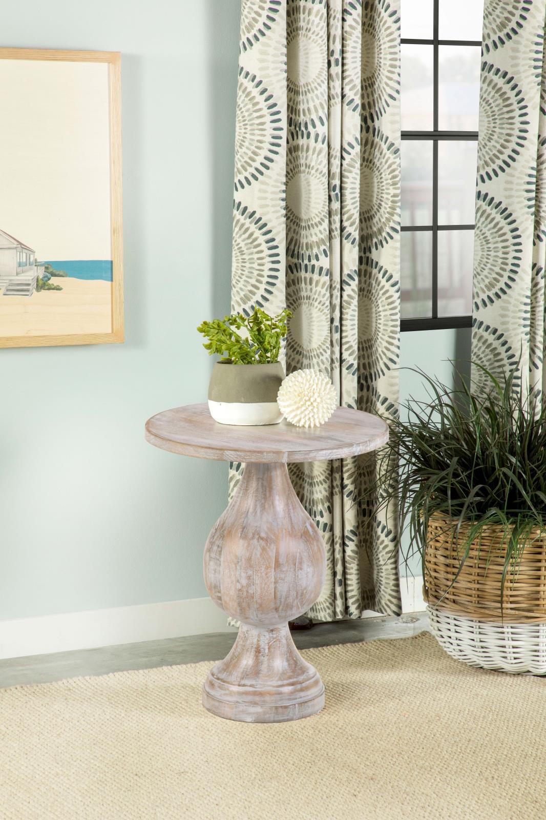 Dianella Round Pedestal Accent Table by Coaster at Eve Furniture