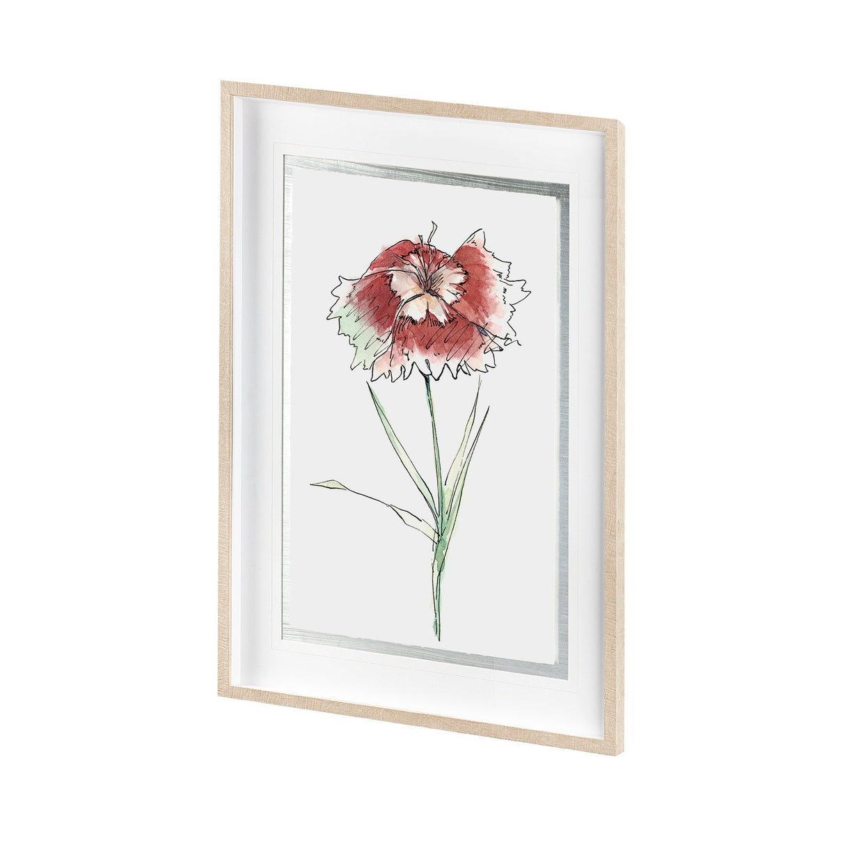 Dianthus I by Panpan Zhang a Framed Art Print Matted under Glass by Mercana at Eve Furniture