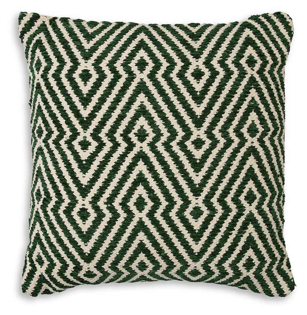 Digover Green/Ivory Pillow by Ashley at Eve Furniture