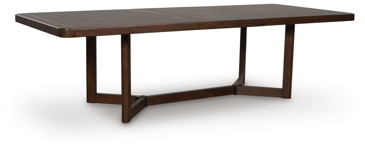 Dilenno Dark Brown 5-Piece Rectangular Dining Set by Ashley at Eve Furniture