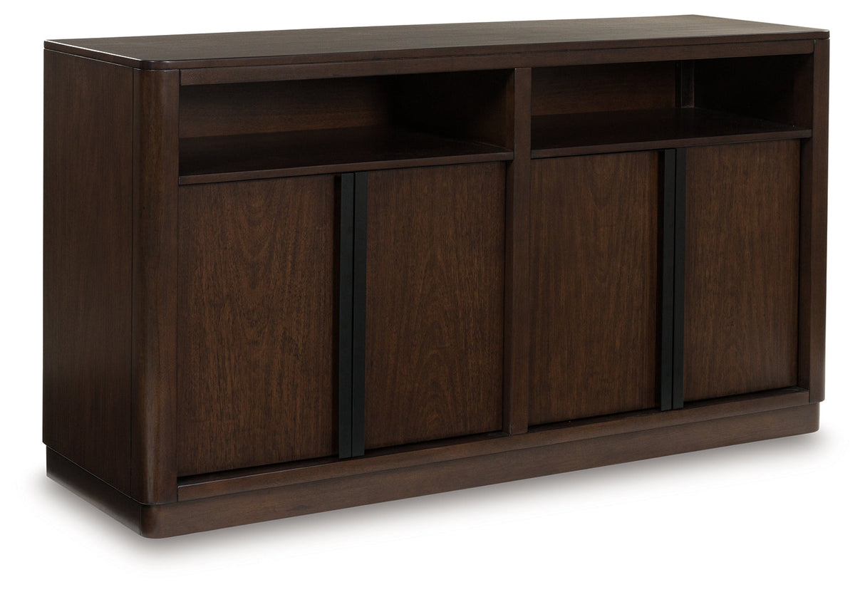 Dilenno Dark Brown Dining Server by Ashley at Eve Furniture