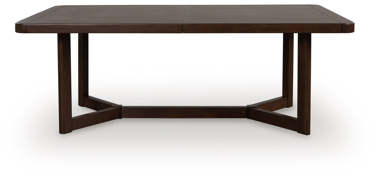 Dilenno Dark Brown Rectangular Dining Table by Ashley at Eve Furniture