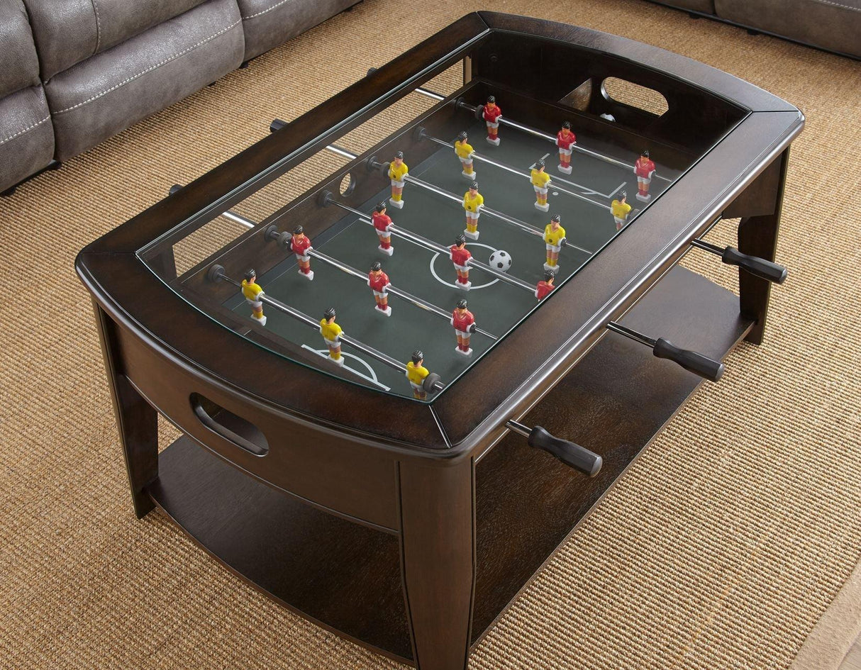 Diletta Cocktail Table w/Foosball by Steve Silver at Eve Furniture
