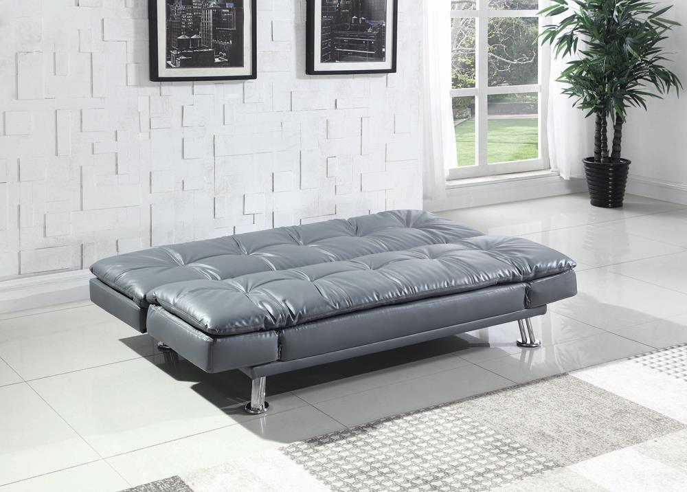 Dilleston Gray Tufted Back Upholstered Sofa Bed by Coaster at Eve Furniture