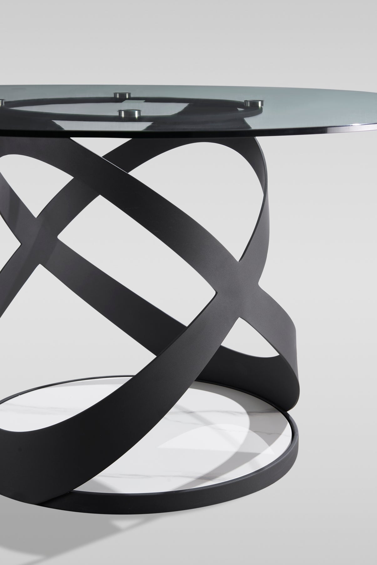 Dimi (Clear Glass/Black) Dining Room Set by New Era Innovations at Eve Furniture