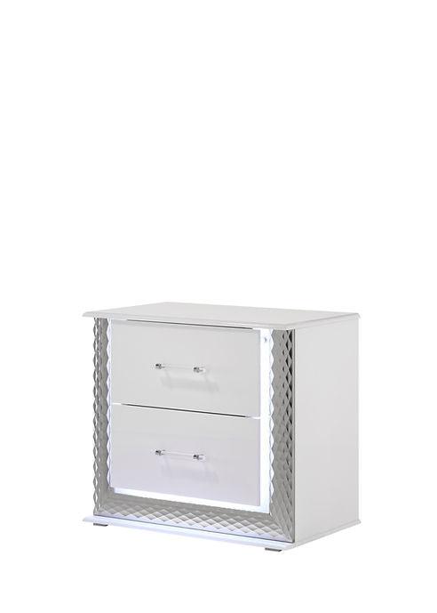 Dina Led White Platform Bedroom Set by New Era Innovations at Eve Furniture