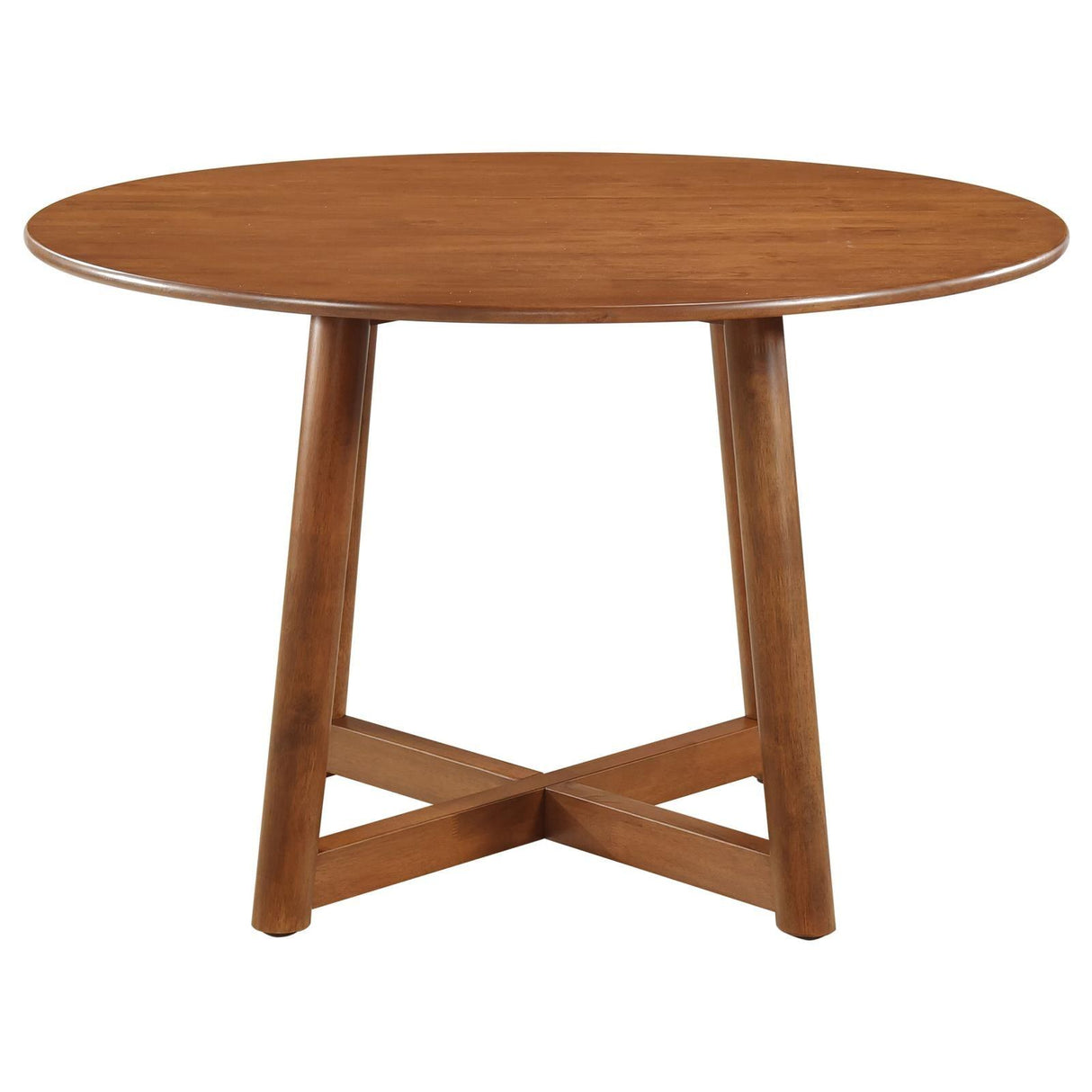 Dinah Walnut 5-Piece Round Solid Wood Dining Set by Coaster at Eve Furniture