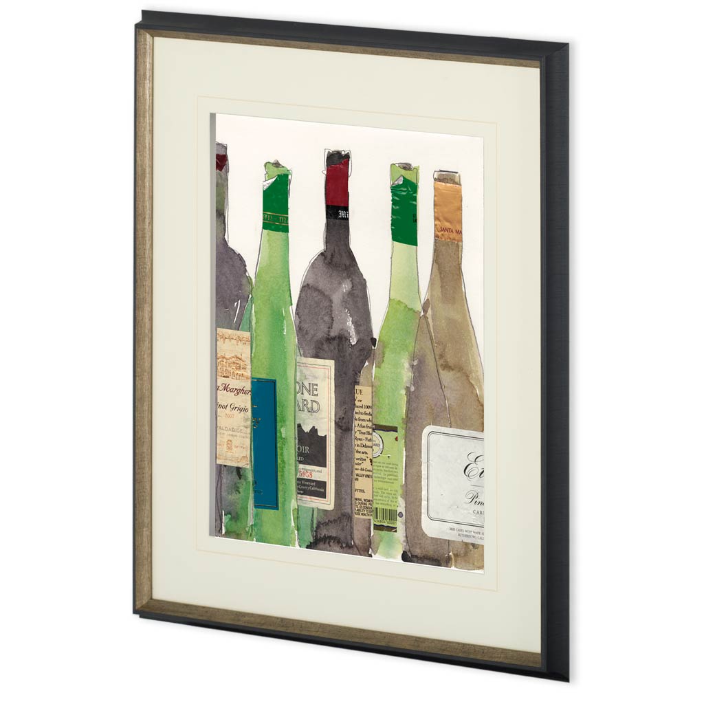 Dinner Party I by Samuel Dixon a Hand Embellished Textured Framed Art Print Matted under Glass by Mercana at Eve Furniture