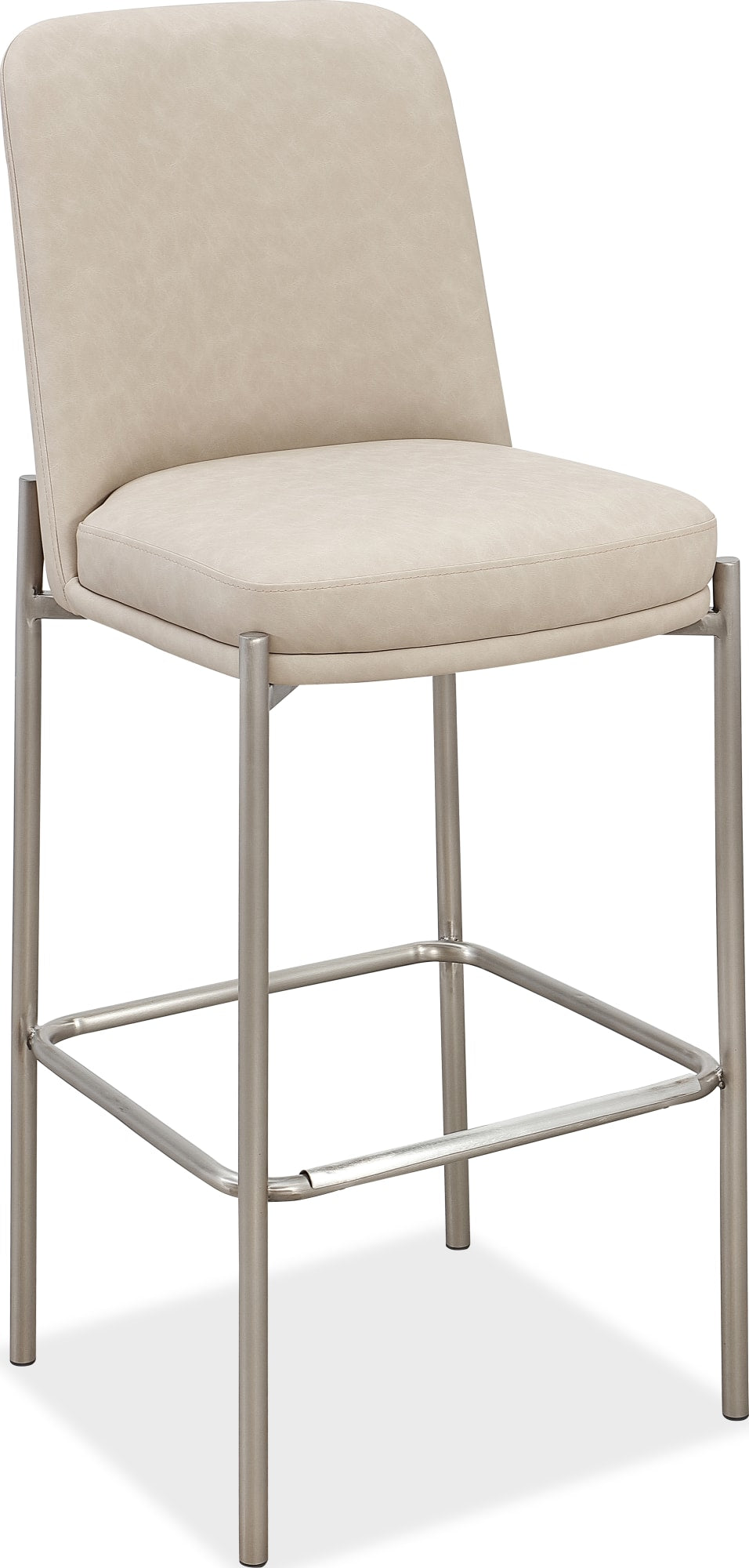 Dion Camel/Brushed Nickel Upholstered Bar Stool (Set of 2) by Modus Furniture at Eve Furniture