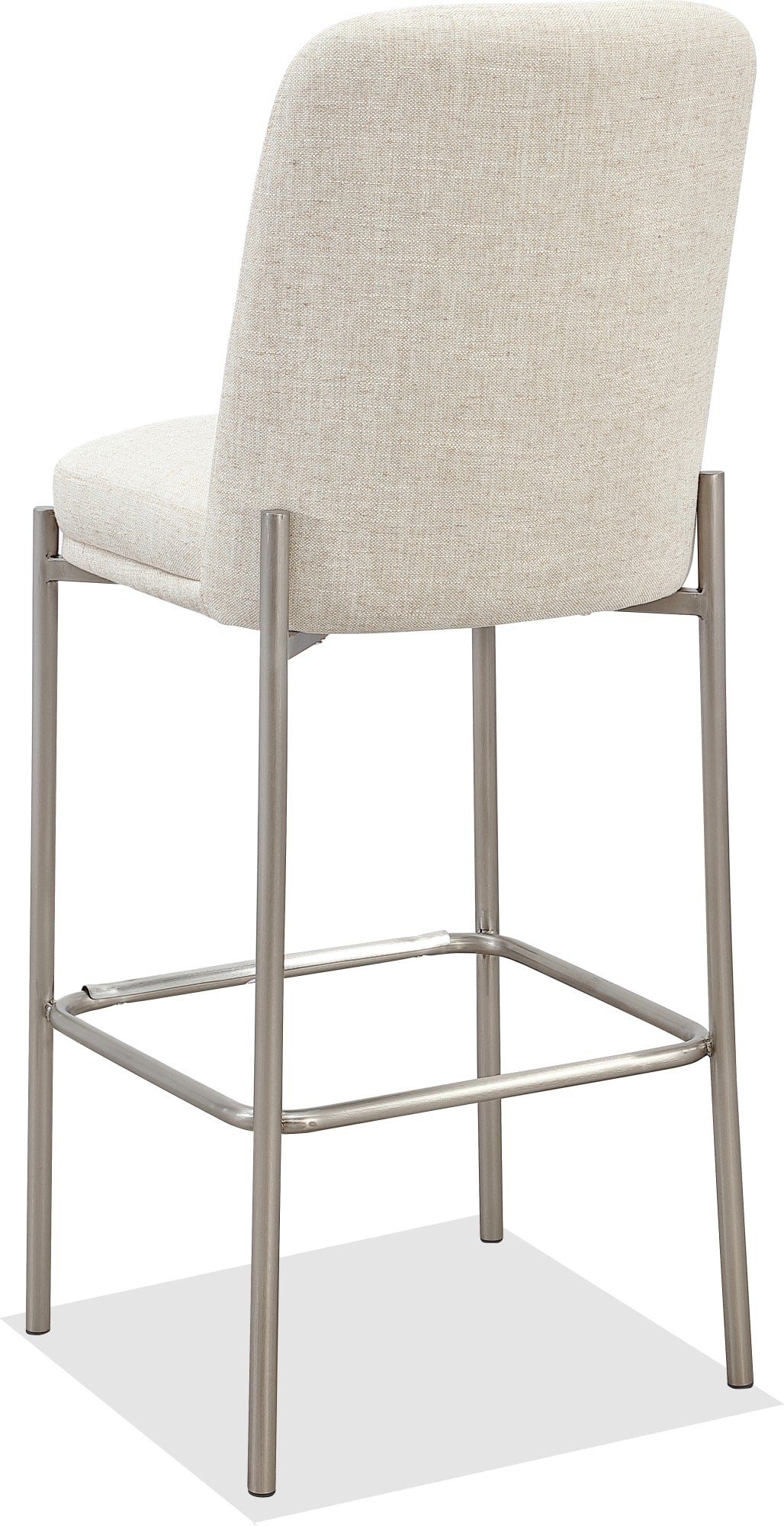 Dion Natural/Brushed Nickel Upholstered Bar Stool (Set of 2) by Modus Furniture at Eve Furniture