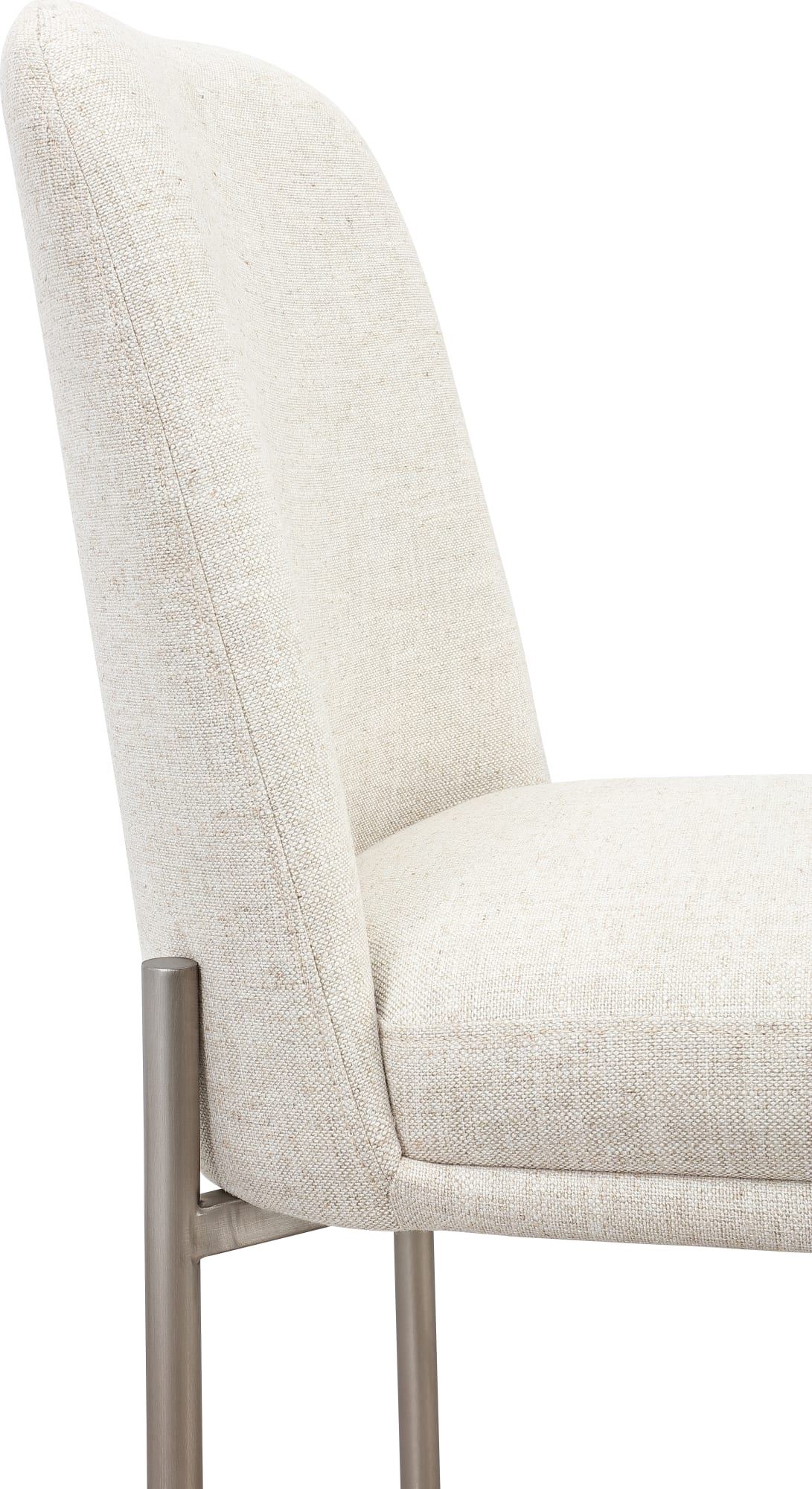 Dion Natural/Brushed Nickel Upholstered Bar Stool (Set of 2) by Modus Furniture at Eve Furniture