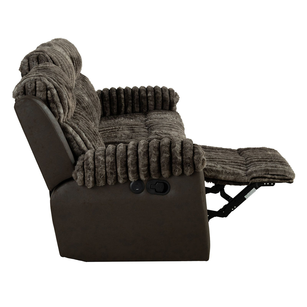Dionysus Brown Manual Reclining Sofa