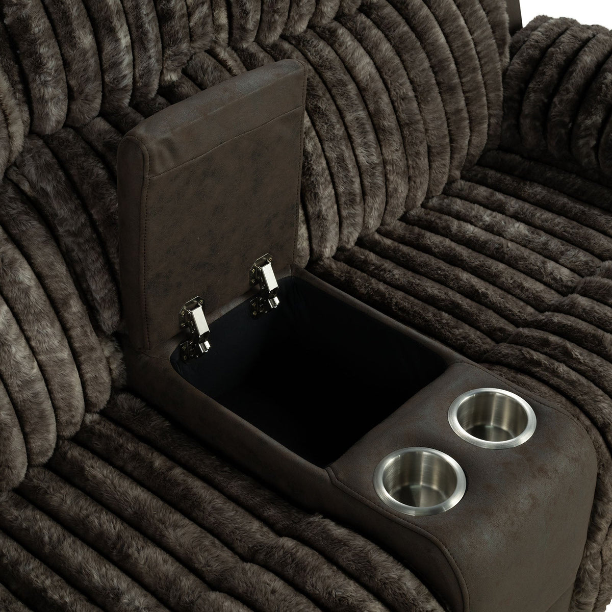 Dionysus Brown Manual Reclining Sofa
