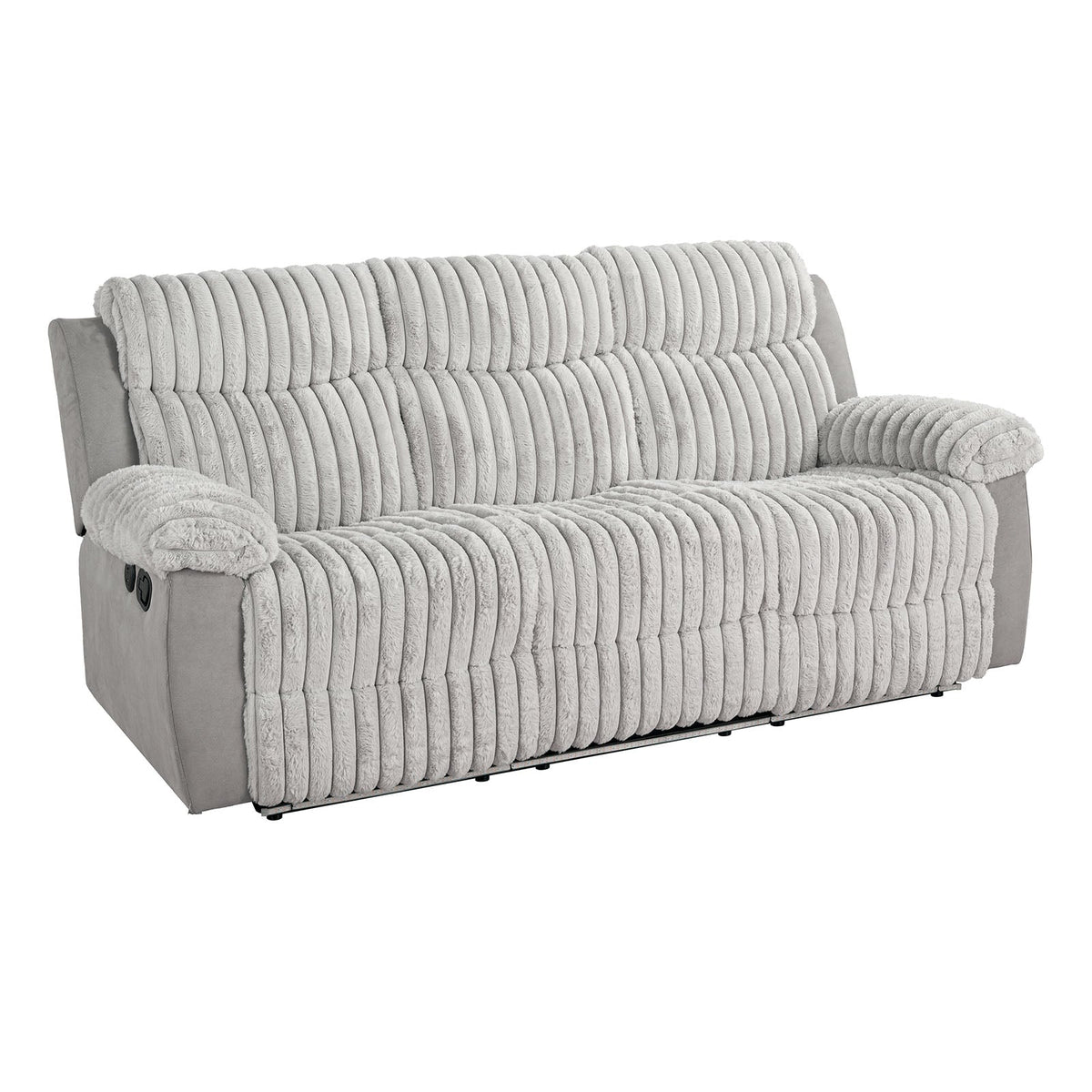 Dionysus Gray Manual Reclining Sofa