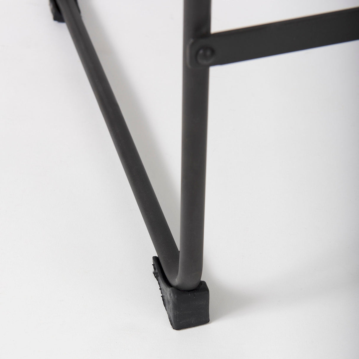 Direttore 19.3L x 19.3W x 40.2H Brown/Gray Suede W/ Metal Frame Counter Stool by Mercana at Eve Furniture