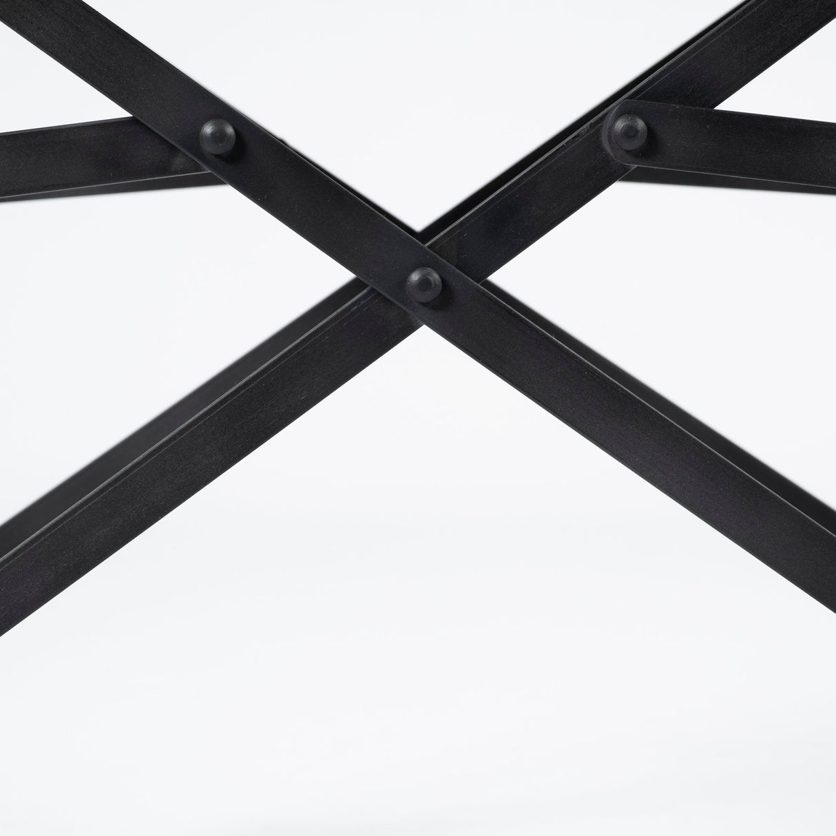 Direttore Black Iron Frame Black Leather Dining Chair by Mercana at Eve Furniture