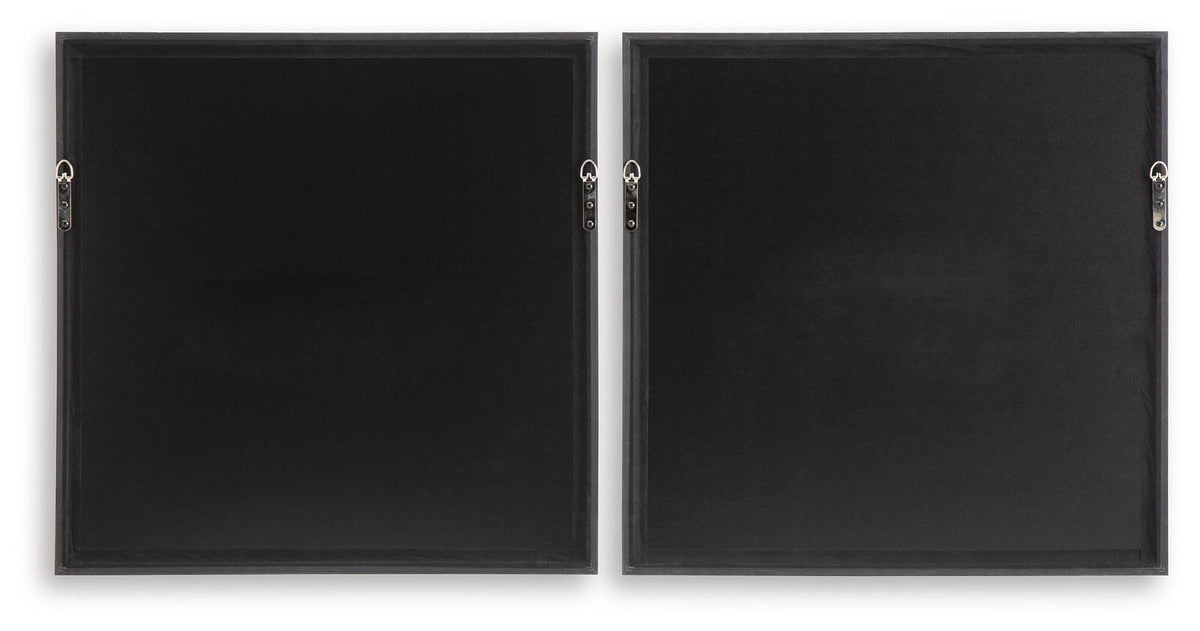 Dirkgrove Black/White/Brown Wall Art, Set of 2 by Ashley at Eve Furniture