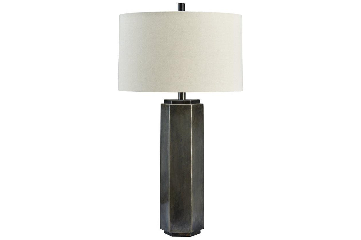 Dirkton Antique Pewter Finish Accent Lamp by Ashley at Eve Furniture
