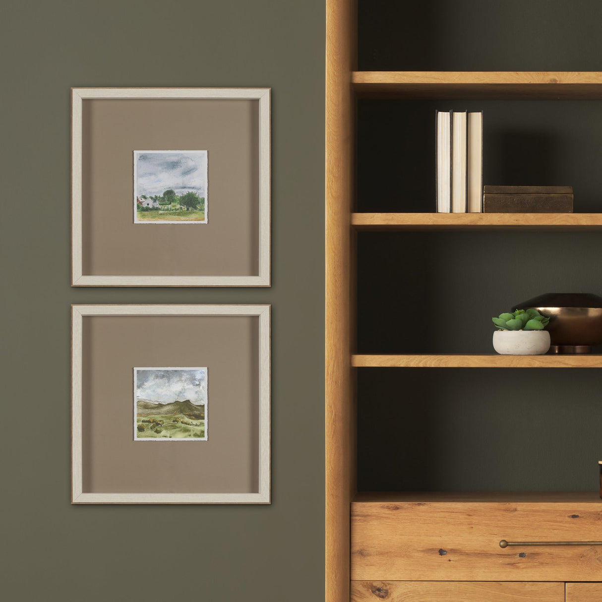 Discovery (Set of 2) by Ira Havuka Hand-Embellished Framed Artwork Matted under Glass by Mercana at Eve Furniture