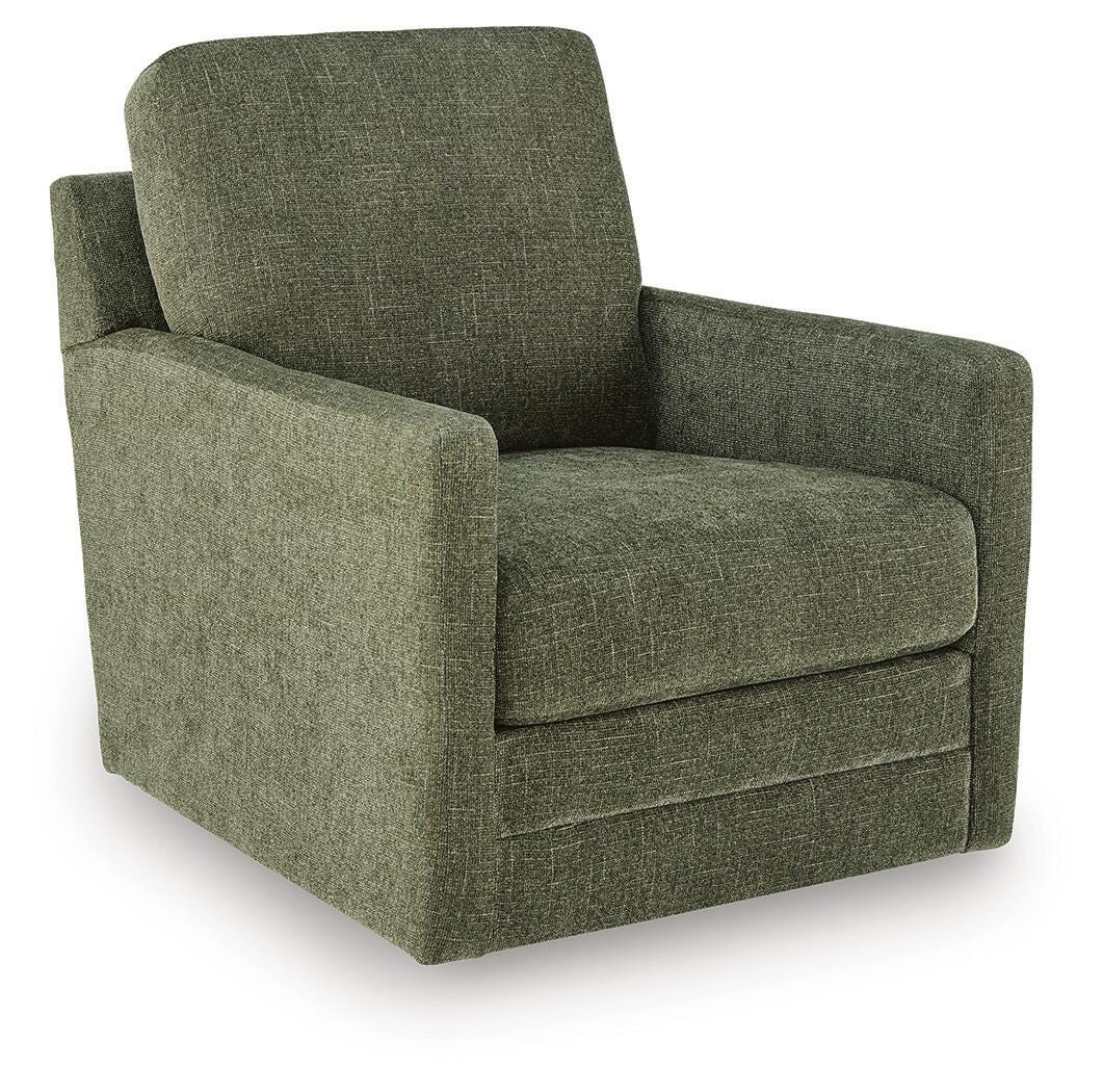Dishford Evergreen Swivel Accent Chair by Ashley at Eve Furniture