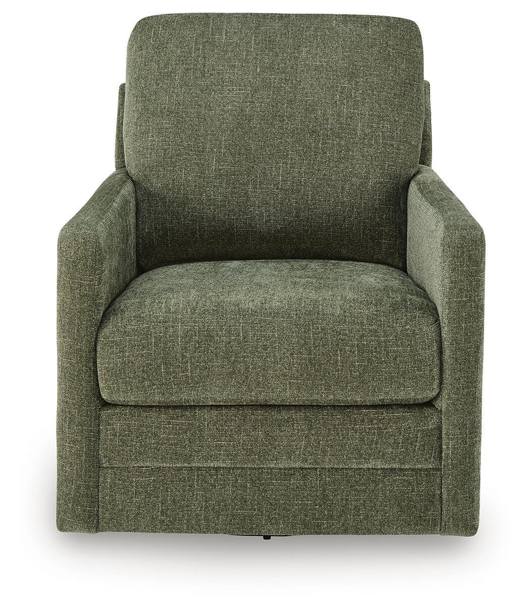 Dishford Evergreen Swivel Accent Chair by Ashley at Eve Furniture