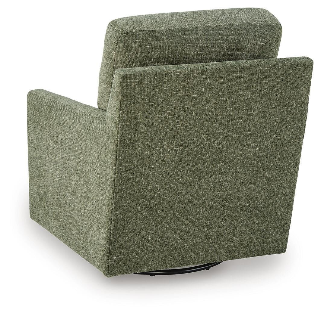 Dishford Evergreen Swivel Accent Chair by Ashley at Eve Furniture