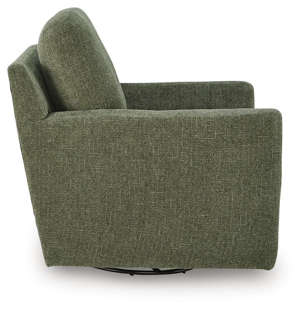 Dishford Evergreen Swivel Accent Chair