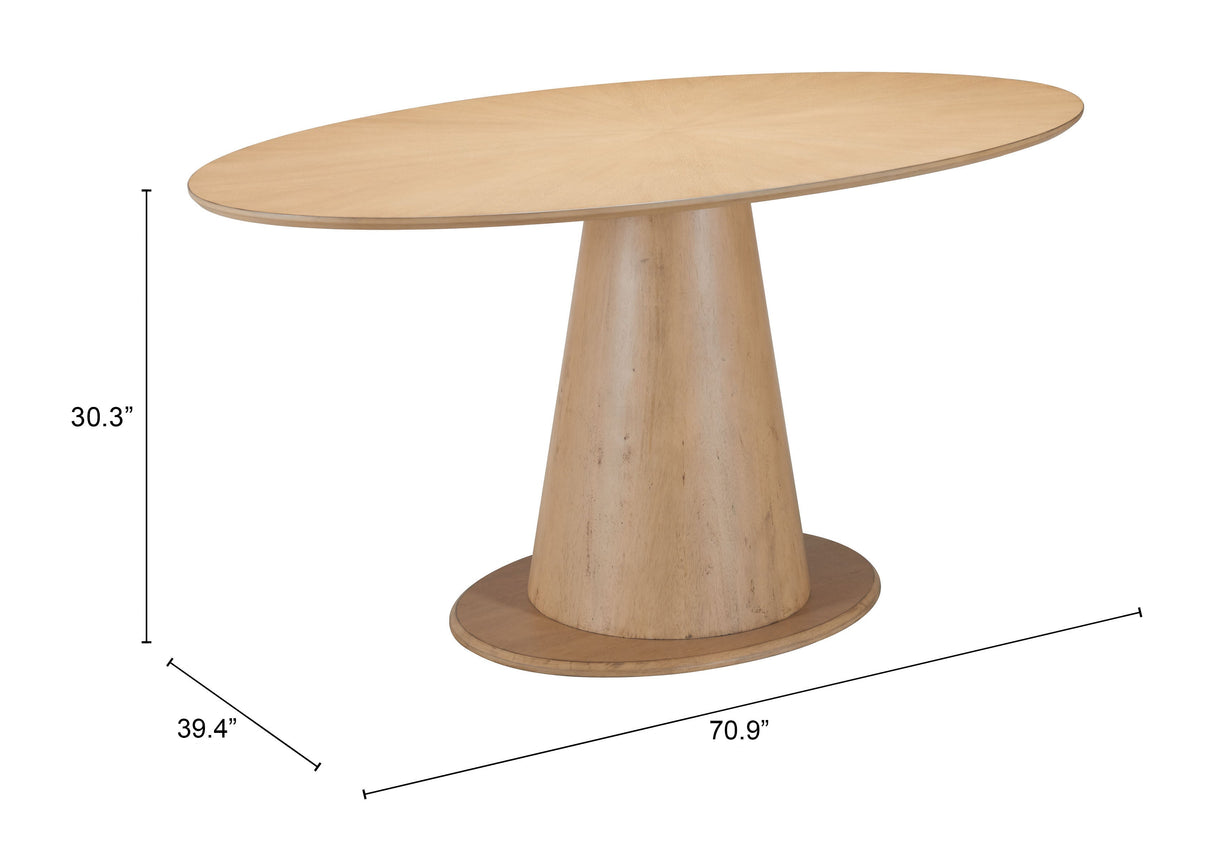 Disque Natural Dining Table by Zuomod at Eve Furniture